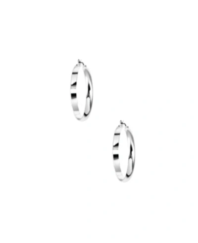 Nine West Large Hoop Earring In Silver-tone