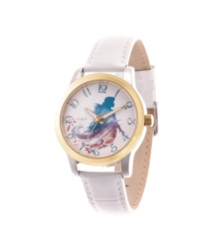 Ewatchfactory Disney Frozen 2 Anna Women's Two Tone Alloy Watch 38mm In White