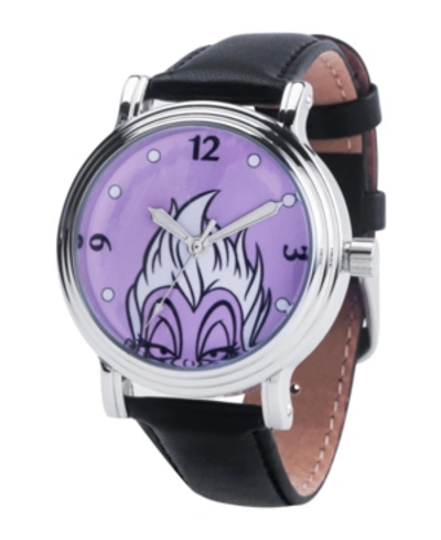 Ewatchfactory Disney Villains Ursula Women's Silver Vintage Alloy Watch 38mm In Black