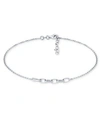 Giani Bernini Large Link Ankle Bracelet In 18k Gold-plated Sterling Silver & Sterling Silver, Created For Macy's In Silver