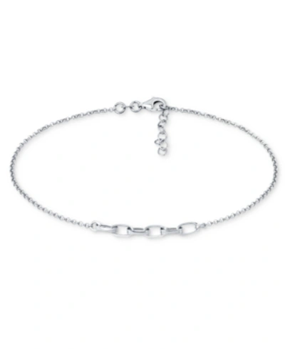 Giani Bernini Large Link Ankle Bracelet In 18k Gold-plated Sterling Silver & Sterling Silver, Created For Macy's