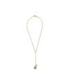 ROBERTA SHER DESIGNS Y-SHAPED 14K GOLD FILL NECKLACE WITH FULLY FACETED MOONSTONE STONES