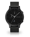 LILIENTHAL BERLIN ALL BLACK CHRONOGRAPH WITH BLACK-TONE STAINLESS STEEL MESH BRACELET WATCH, 42MM