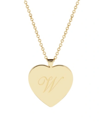 Brook & York Isabel Initial Heart Gold-plated Pendant Necklace In Gold - W