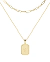 Brook & York 14k Gold Plated Willow Initial Layering Necklace Set In Gold - C