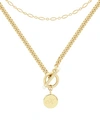 BROOK & YORK 14K GOLD PLATED STELLA INITIAL LAYERING NECKLACE SET