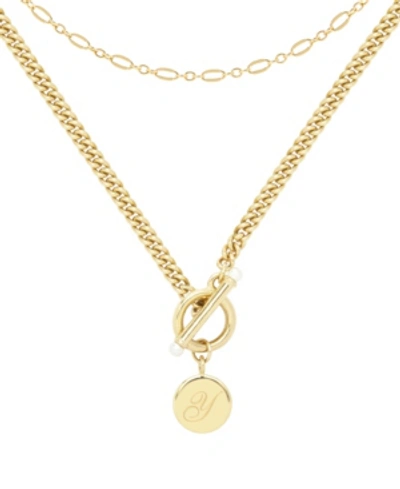Brook & York 14k Gold Plated Stella Initial Layering Necklace Set In Gold - Y