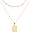 Brook & York 14k Gold Plated Willow Initial Layering Necklace Set In Gold - L