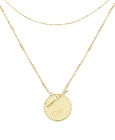 Brook & York 14k Gold Plated Grace Initial Layering Necklace Set In Gold - I