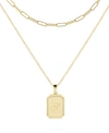 Brook & York 14k Gold Plated Willow Initial Layering Necklace Set In Gold - S
