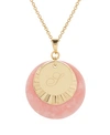 Brook & York 14k Gold Plated Cami Initial Charm Pendant Necklace In Gold - S