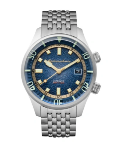 Spinnaker Men's Bradner Automatic Silver-tone Stainless Steel Bracelet Watch 42mm In Navy