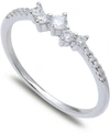Giani Bernini Cubic Zirconia Scatter Band In Sterling Silver, Created For Macy's In Silver