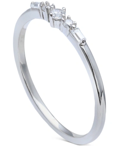 Giani Bernini Cubic Zirconia Stacking Ring In Sterling Silver, Created For Macy's