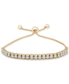 WRAPPED DIAMOND ROW BOLO BRACELET (3/4 CT. T.W.) IN STERLING SILVER, 14K GOLD-PLATED STERLING SILVER OR 14K 