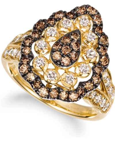 Le Vian Chocolate Diamond (1/2 Ct. T.w.) & Nude Diamond (1/2 Ct. T.w.) Ring In 14k Gold In Yellow Gold