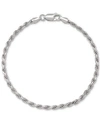 GIANI BERNINI ROPE LINK CHAIN BRACELET IN STERLING SILVER, CREATED FOR MACY'S