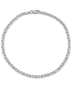 Giani Bernini Mariner Link Ankle Bracelet In 18k Gold-plated Sterling Silver, Created For Macy's In Silver