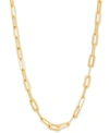 GIANI BERNINI PAPERCLIP LINK 18" CHAIN NECKLACE IN 18K GOLD-PLATED STERLING SILVER OR STERLING SILVER, CREATED FOR