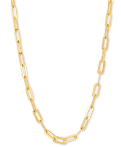 Giani Bernini Paperclip Link 18" Chain Necklace In 18k Gold-plated Sterling Silver Or Sterling Silver, Created For In Gold Over Silver