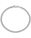 Giani Bernini Cuban Link Chain Bracelet In Sterling Silver, Created For Macy's In Silver