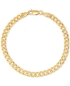 Giani Bernini Curb Link Chain Bracelet (5mm) In 18k Gold-plated Sterling Silver Or Sterling Silver, Created For Ma In Gold Over Silver