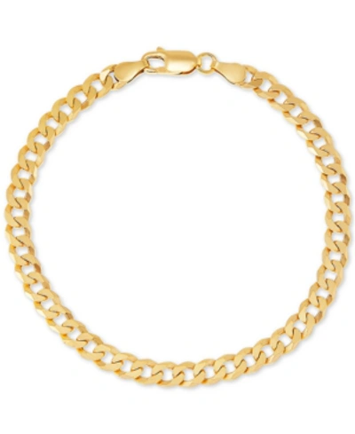 Giani Bernini Curb Link Chain Bracelet (5mm) In 18k Gold-plated Sterling Silver Or Sterling Silver, Created For Ma In Gold Over Silver
