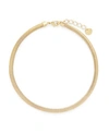 Brook & York Izzy Herringbone Anklet In Gold-plated