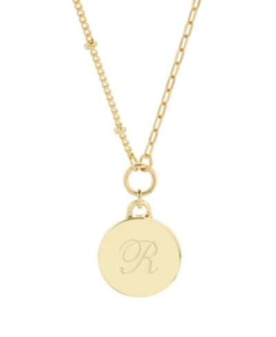 Brook & York 14k Gold Plated Paige Initial Pendant In Gold-plated - R