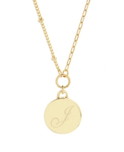 Brook & York 14k Gold Plated Paige Initial Pendant In Gold-plated - J