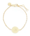 Brook & York 14k Gold Plated Paige Initial Bracelet In Gold-plated - B