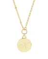 Brook & York 14k Gold Plated Paige Initial Pendant In Gold-plated - K
