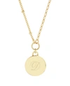 Brook & York 14k Gold Plated Paige Initial Pendant In Gold-plated - D