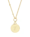 BROOK & YORK 14K GOLD PLATED PAIGE INITIAL PENDANT