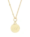 Brook & York 14k Gold Plated Paige Initial Pendant In Gold-plated - A