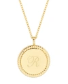 Brook & York 14k Gold Plated Charlie Initial Pendant In Gold-plated - R