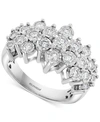 Effy Collection Effy Diamond Cluster Ring (1 Ct. T.w.) In 14k White Gold Or 14k Yellow & White Gold In White Gold