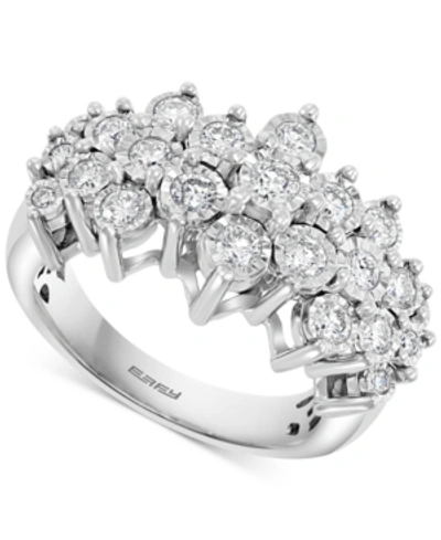 Effy Collection Effy Diamond Cluster Ring (1 Ct. T.w.) In 14k White Gold Or 14k Yellow & White Gold