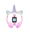 ITOUCH KID'S PLAYZOOM PINK UNICORN TPU STRAP SMART WATCH WITH HEADPHONES SET 41MM