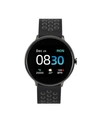 ITOUCH SPORT 3 UNISEX TOUCHSCREEN SMARTWATCH: BLACK CASE WITH BLACK/GRAY PERFORATED STRAP 45MM