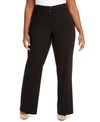 Alfani Plus & Petite Plus Size Curvy-fit Tummy Control Slimming Bootcut Pants, Created For Macy's In Black