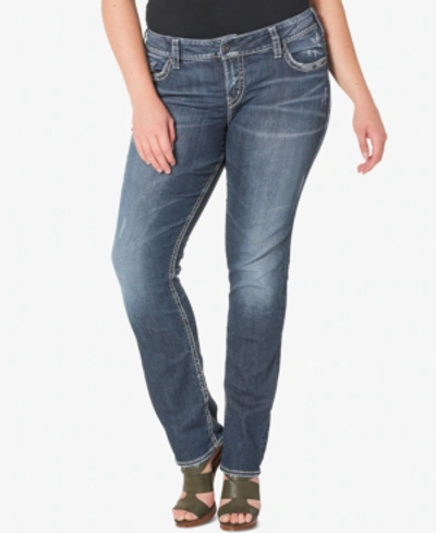 Silver Jeans Co. Plus Size Suki Straight-leg Jeans In Indigo