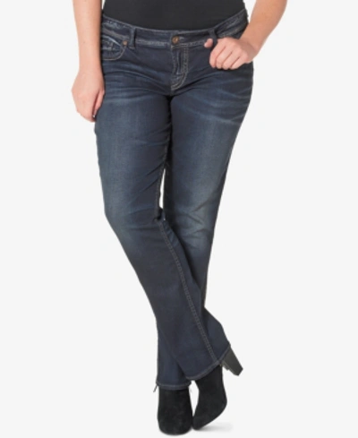 Silver Jeans Co. Plus Size Suki Slim Bootcut Jeans In Indigo