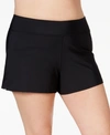 SWIM SOLUTIONS PLUS SIZE SWIM SHORTS, CREATED FOR MACY'S