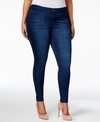 Celebrity Pink Trendy Plus Size Mid Rise Infinite Stretch Dawson Super-skinny Jeans In Vintage Dark