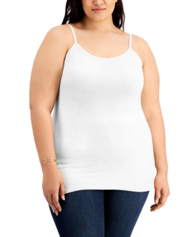 Aveto Trendy Plus Size Halter Tank Top In Banana