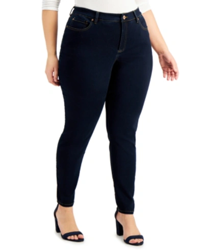 Inc International Concepts Inc Plus Size Essex Super Skinny Jeans, Created For Macy's In Tikglo Wash