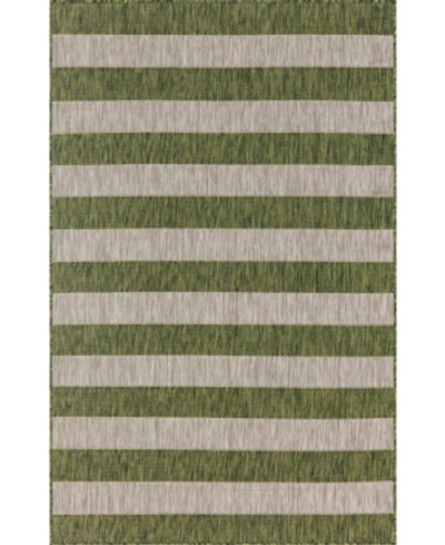 Bridgeport Home Outdoor Pashio Pas7 5' X 8' Area Rug In Green