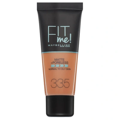 Maybelline Fit Me! Matte And Poreless Foundation 30ml (various Shades) In 335 Classic Tan