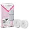 MAGNITONE LONDON BAREFACED 2 FEATHERSOFT DAILY CLEANSING BRUSH HEAD - 2 PACK,MLB02